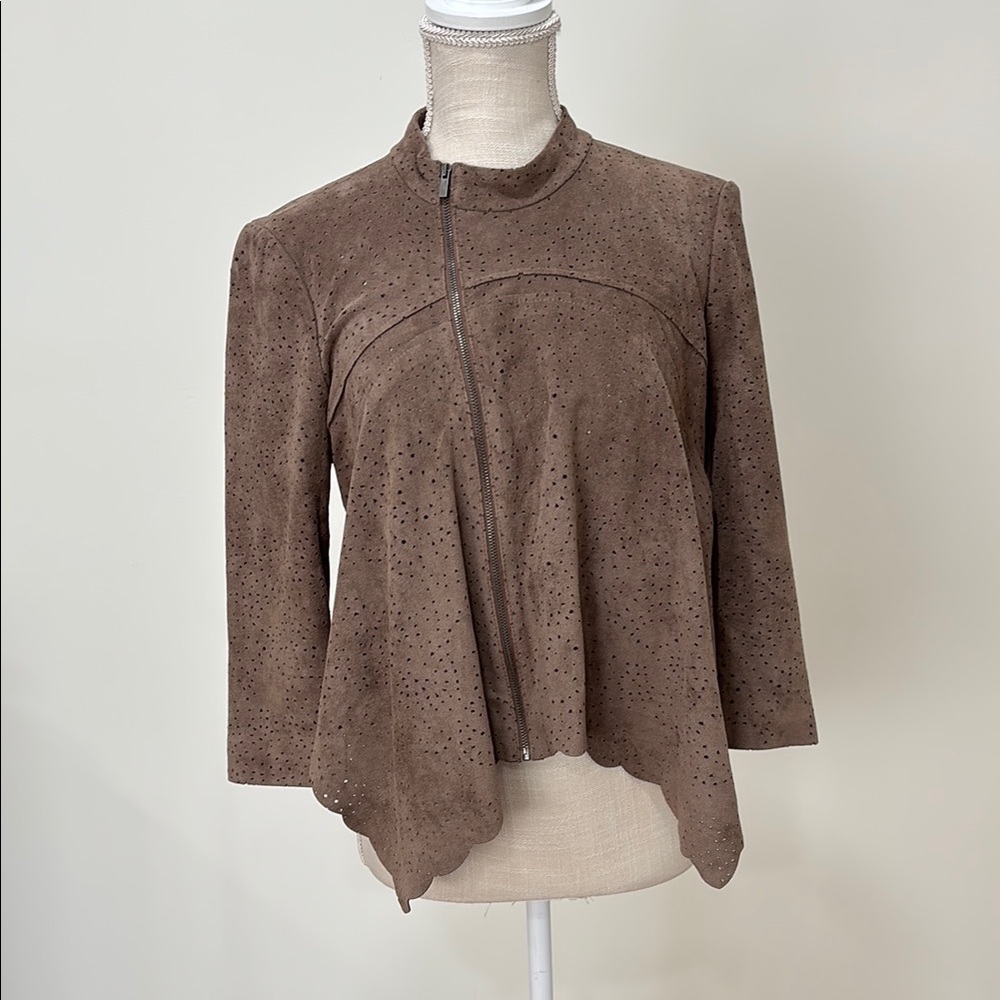 BCBG Brown Suede Women's Jacket